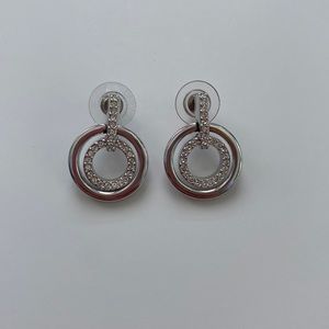 Swarovski Silver White Rhodium Earrings